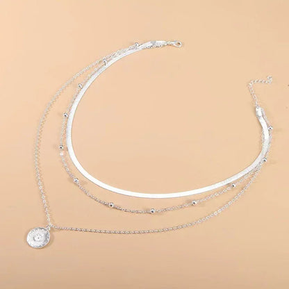 Sophia™ | Trelagers silverhalsband med sofistikerad charm